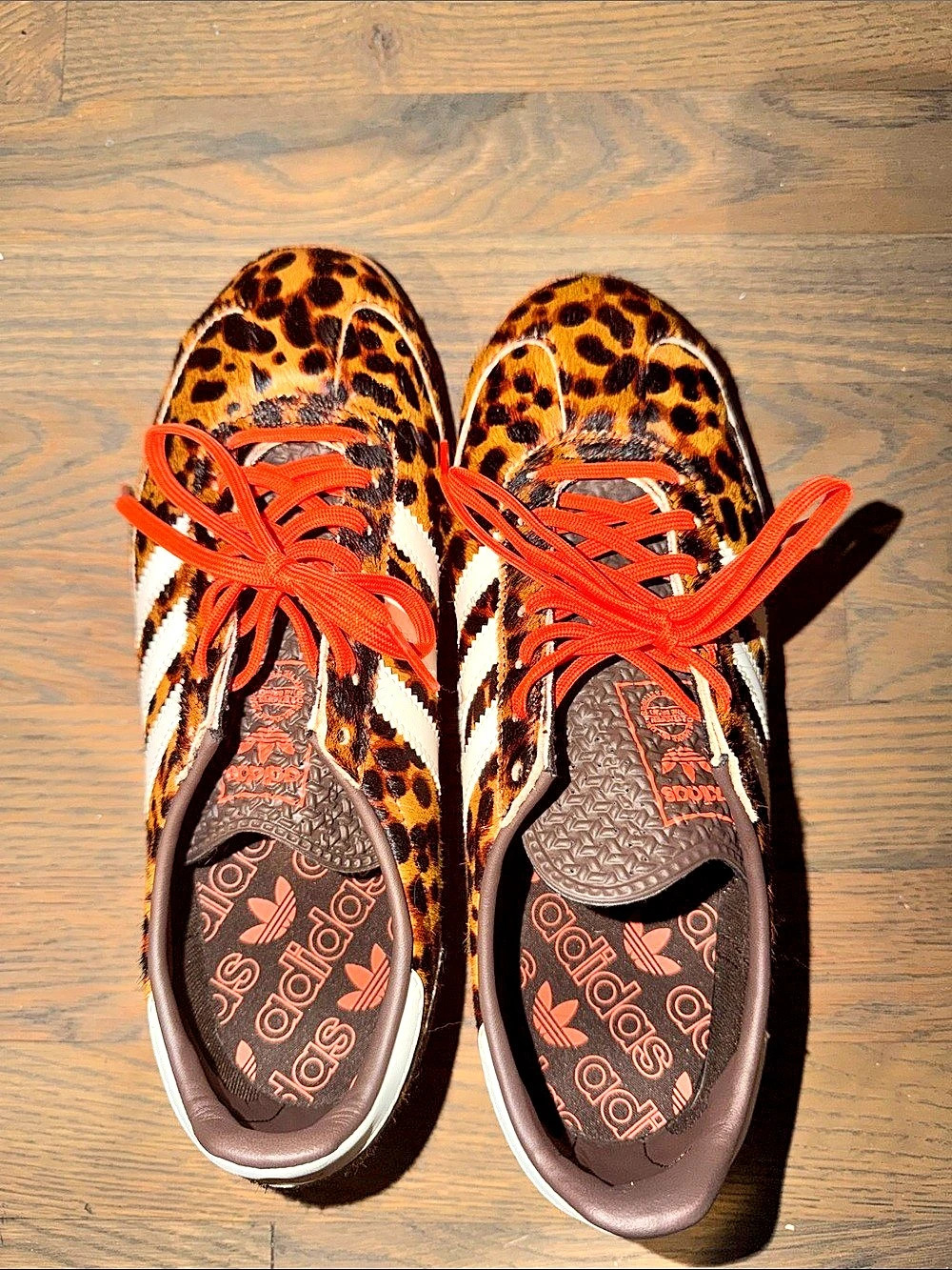 adidas SL 72 OG Leopard Print Impact Orange Sneakers